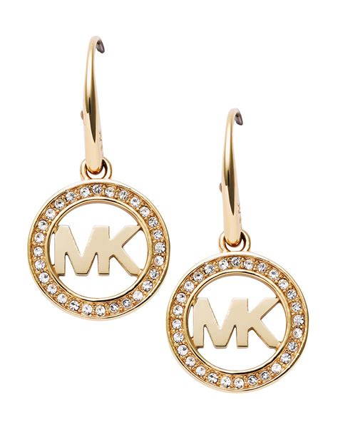 michael kors ohrringe kette set gold|michael kors gold earrings.